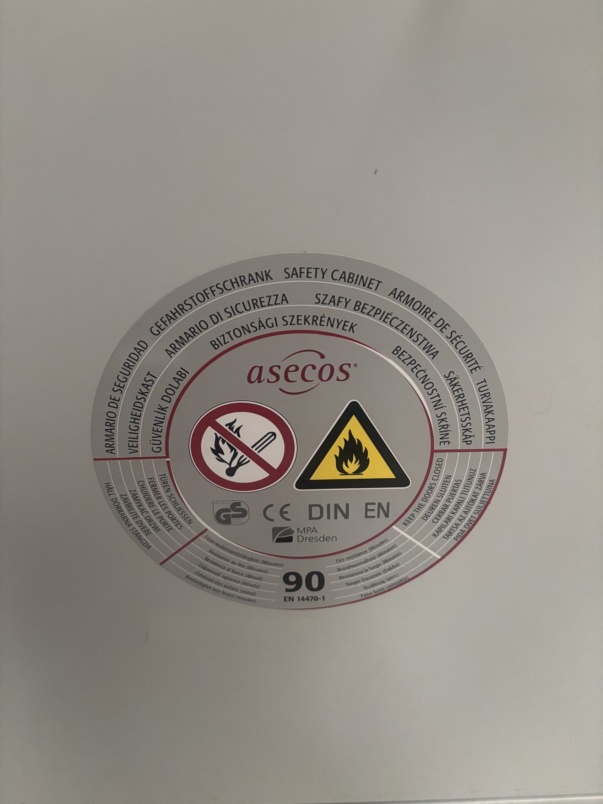 Armoire de sécurité pour produits inflammables ASECOS Occasion – Image 3