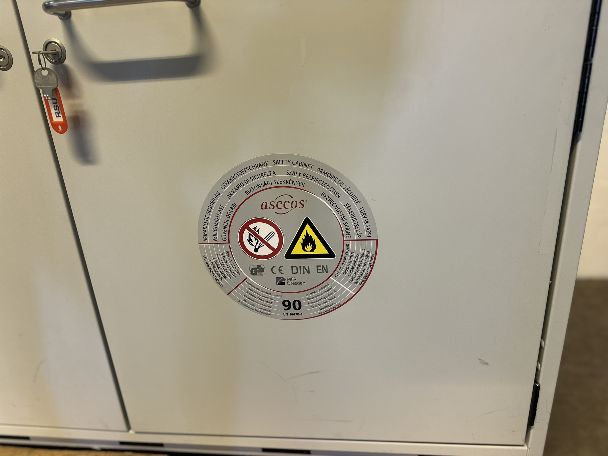 Armoire de sécurité pour produits inflammables ASECOS Occasion – Image 6